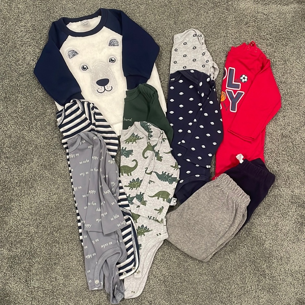Toddler Long Sleeve Shirt and Pant Bundle 18M